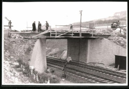 Fotografie Unbekannter Fotograf, Ansicht Göttingen, Eisenbahn-Unterführung Im Bau  - Places