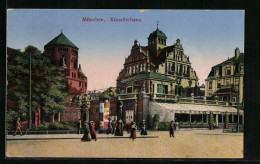 AK München, Künstlerhaus Und Synagoge, Litfasssäule  - Jewish