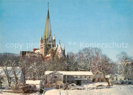 73592685 Trondheim Nidarosdomen Kirche Winter Trondheim - Norwegen