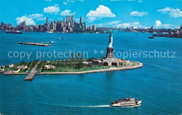 73589942 New_York_City Lower New York Harbor Statue Of Liberty Skyline Aerial Vi - Sonstige & Ohne Zuordnung