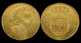 Portugal D.João VI Gold 3200 Réis 1822 - Portogallo