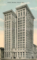 73588797 Detroit_Michigan Finance Building Illustration - Sonstige & Ohne Zuordnung