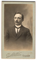 Photo C. Motti, Grasse, Eleganter Mann Avec Vatermörder  - Anonyme Personen