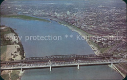 72167453 Memphis_Tennessee The Mississippi River Harahan Bridge Air View - Autres & Non Classés