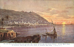 72161441 Haifa Berg Karmel Sonnenuntergang Kuenstlerkarte Haifa - Israel