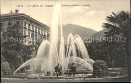 12471112 Lugano TI Giardino Publico E Fontana Lugano - Andere & Zonder Classificatie