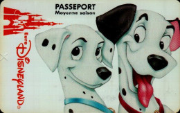 PASSEPORT DISNEY...   MOYENNE SAISON  LES 101 DALMATIENS - Passeports Disney