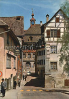 12469311 Stein Rhein Blick Von Der Rheinbruecke Auf Rathaus Stein Am Rhein - Autres & Non Classés