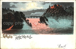 12467938 Rheinfall SH Mondschein Nacht Rheinfall SH - Sonstige & Ohne Zuordnung