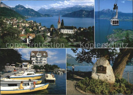 12467168 Weggis Vierwaldstaettersee Panorama Vierwaldstaettersee Hafen Gedenkste - Autres & Non Classés