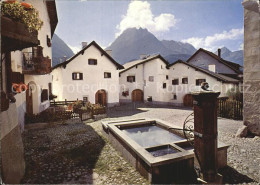 12466622 Scuol Tarasp Vulpera Piazetta Scuol Station Thermale Des Alpes Alpines  - Autres & Non Classés