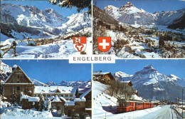 12465912 Engelberg OW Panorama Teilansicht Bahn Engelberg - Altri & Non Classificati