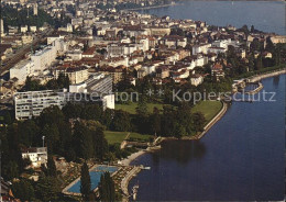 12465753 Vevey VD Lac Leman Au Premier Plan La Piscine Et Le Batiment Nestle Vev - Other & Unclassified