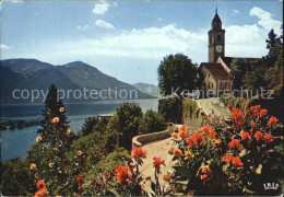 12459713 Ronco Sopra Ascona Lago Maggiore Kirche Panorama Locarno - Sonstige & Ohne Zuordnung