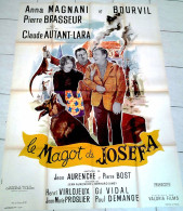 Affiche Ciné Orig LE MAGOT DE JOSEFA Bourvil Autant-Lara Anna Magnani Pierre Brasseur 120X160 Illu Guy Gérard Noel - Afiches & Pósters