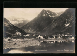 AK Ole /Norangsfjord, Ortsansicht Vor Berggipfeln  - Norvège