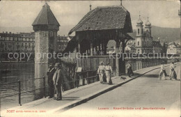 12459448 Luzern LU Kapellruecke Jesuitenkirche Luzern - Autres & Non Classés