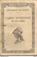 GX / Carte D'identité SCOLAIRE MARSEILLE 1922 BOURGES Lycée PERRIER SAINT-CHARLES - Documenti Storici