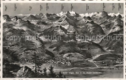 12459153 Les Diablerets Panoramakarte Les Diablerets - Sonstige & Ohne Zuordnung