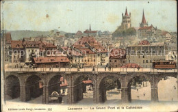 12458740 Lausanne VD Le Grand Pont Cathedrale Lausanne - Sonstige & Ohne Zuordnung