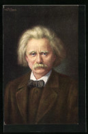 Künstler-AK Komponist Edvard Grieg Mit Fliege  - Artisti