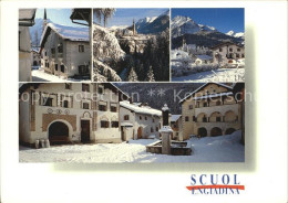 12458043 Scuol GR Dorfplatz Museum Kirche Inn Scuol - Andere & Zonder Classificatie