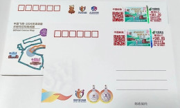 China Self Service Lottery Special 2024-11 Jinnan Half Marathon Jincai Nanwang Zhumengtian Open TS71 1cover+1pcs - Enveloppes