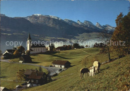 12456090 Wildhaus SG Mit Kirche Und Churfirsten Wildhaus - Sonstige & Ohne Zuordnung