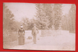 (RECTO / VERSO) COUPLE EN PROMENADE - CPA PHOTO 75 - Fotografie