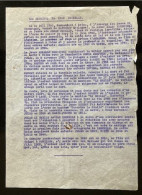 Tract Presse Clandestine Résistance Belge WWII WW2 'Les Origines De Leon Degrelle' - Dokumente