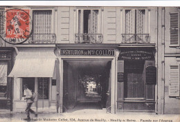 Neuilly Sur Seine (92 Hauts De Seine) Institution De Madame Collot Façade Sur L'Avenue - 104 Avenue De Neuilly - 1912 - Neuilly Sur Seine