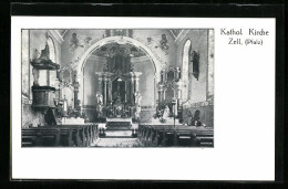 AK Zell (Pfalz), Inneres Der Kath. Kirche  - Zell