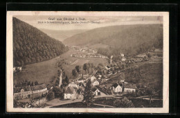 AK Ohrdruf I. Thür., Blick In Schwarzawaldgrund, Strasse Ohrdruf-Oberhof  - Oberhof