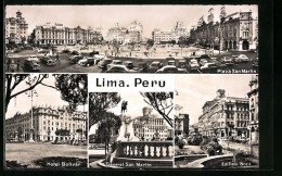 AK Lima, Plaza San Martin, Hotel Bolivar, General San Martin, Edificio Boza  - Pérou