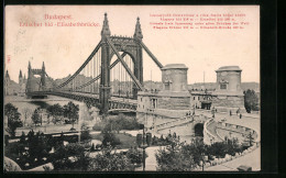 AK Budapest, Elisabethbrücke  - Hungary