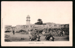 CPA Djibouti, Marchè Au Bois  - Unclassified