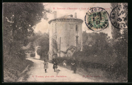 CPA Baignes, Tour Et Avenue Du Chateau Montausier  - Autres & Non Classés