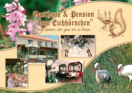 73743606 Reichenhain Gasthaus Pension Zum Eichhoernchen Gastraeume Stoerche Reic - Prösen