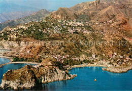73743565 Taormina Sicilia Isola Bella E Mazzaro Veduta Aerea  - Other & Unclassified