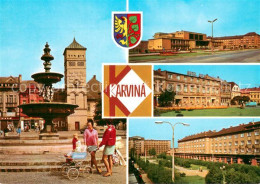 73743533 Karvina CZ Kasna A Radnice Na Namesti 9. Kvetna Dum Kultury Hotel Jelen - Tchéquie