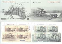 2022. Moldova, Europa 2022, Stories & Myths, Booklet,  Mint/** - Moldavia