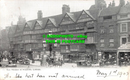 R544994 London. Old Houses In Holborn. 1903 - Autres & Non Classés