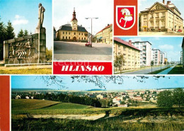 73743204 Hlinsko CZ Pomnik Mistra Jana Husa Namesti S Radnici Hotel Zalozna Vyst - Tchéquie