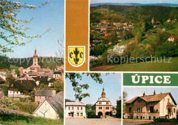 73743202 Upice CZ Celkovy Pohled Namesti S Radnici Dum Bratri Capku  - Tchéquie