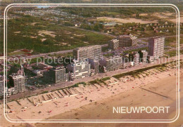 73743083 Nieuwpoort Strand Und Promenade Fliegeraufnahme Nieuwpoort - Autres & Non Classés