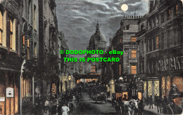 R545906 Fleet Street And St. Pauls. London. Valentines Moonlight Series. 1904 - Other & Unclassified