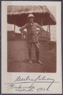 Congo Belge - Carte-photo "André Gilson, Kumbundji Septembre 1913" Signée (administrateur Territorial) Adressée à Son ép - Congo Belga