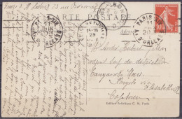 CP "Musée Du Luxembourg" Affr. 10c Flam. PARIS /11 JUIN 1918 Pour Adjoint Sup. District Tanganika à KONGOLO Congo Belge  - Briefe U. Dokumente