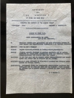 Tract Presse Clandestine Résistance Belge WWII WW2 'Extrait De "La Liberté" Du 01/08/1941' Bulletin Non Censuré... - Documents