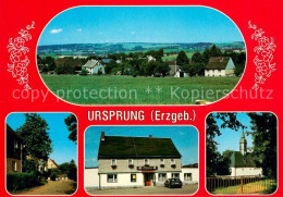 73742659 Ursprung Erzgebirge Panorama Ortsmotiv Reisslands Landgaststaette Kirch - Erlbach-Kirchberg